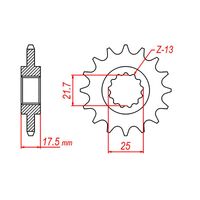 MTX 15 Tooth Front Sprocket for Honda CB400 SS 1998-2007