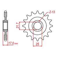 MTX 15 Tooth Front Sprocket for Honda CB500XA 2013