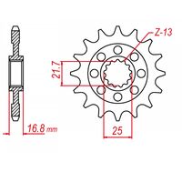 MTX 16 Tooth Front Sprocket for Honda CB500F 2013-2023