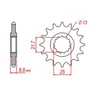 MTX 19 Tooth Front Sprocket for Yamaha FZR400 RR 1988-1992