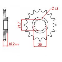 MTX 13 Tooth Front Sprocket for Kawasaki KEF300 Lakota 1996-2003