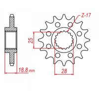 MTX 20 Tooth Front Sprocket for BMW F800R 2016-2020