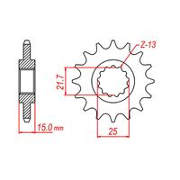 MTX 14 Tooth Front Sprocket for Triumph Daytona 600 2003-2004