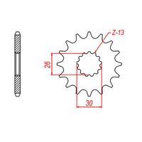 MTX 17 Tooth Front Sprocket for Triumph Bonneville T100 Black 2014-2018