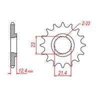 MTX 15 Tooth Front Sprocket for Yamaha SX225 SCORPIO 2015