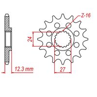 MTX 17 Tooth Front Sprocket for Suzuki GSXR1000 2017-2023