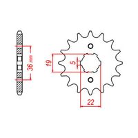 MTX 13 Tooth Front Sprocket for Honda ATC200X 1986-1987