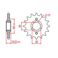 MTX 16 Tooth Front Sprocket for Honda CB1000F SUPER FOUR 1995-1998