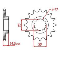 MTX 12 Tooth Front Sprocket for Honda CR125R 1997