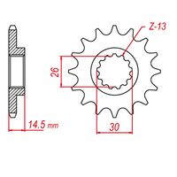 MTX 14 Tooth Front Sprocket for Honda CBX1000 1979