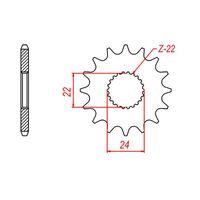 MTX 16 Tooth Front Sprocket for Aprilia MX125 2004