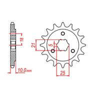 MTX 14 Tooth Front Sprocket for Suzuki DR650S 1990-1995