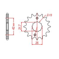 MTX 12 Tooth Front Sprocket for Aprilia RS250 1994-2006