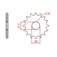 MTX 12 Tooth Front Sprocket for GasGas EC125 2007-2014