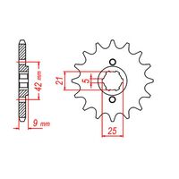 MTX 19 Tooth Front Sprocket for Yamaha XT350 1985-1999