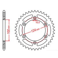 MTX 37 Tooth Rear Sprocket for Ducati 851 Biposto 1990