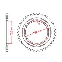 MTX 56 Tooth Rear Sprocket for Yamaha SR400 2014-2019