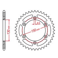 MTX 52 Tooth Rear Sprocket for Honda VT750DC&DCA BLACK WIDOW 2001-2003