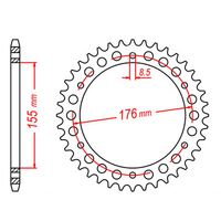 MTX 43 Tooth Rear Sprocket for Triumph Sprint GT1050 2011-2013