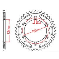 MTX 42 Tooth Rear Sprocket for Honda CBR1000RR Fireblade 2006-2016