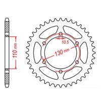 MTX 37 Tooth Rear Sprocket for Kawasaki Ninja 250 2008-2012