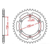 MTX 44 Tooth Rear Sprocket for Husqvarna TC510 1990-1991