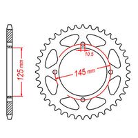 MTX 39 Tooth Rear Sprocket for Yamaha XT600Z TENERE 1985-1988