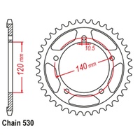 Supersprox 43 Tooth Rear Stealth Sprocket for Suzuki GSF1200 BANDIT 2006