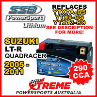 SSB 12V 290 CCA For Suzuki LT-R Quadracer 2005-2011 LFP14H-BS Lithium Battery