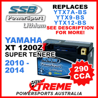 SSB 12V 290 CCA Yamaha XT1200Z Super Tenere 2010-2014 LFP14H-BS Lithium Battery