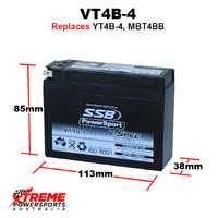 SSB 12V 85CCA 2.3AH VT4B-4 For Suzuki DR-Z70 DRZ 70 2008-2017 AGM Battery YT4B-4 