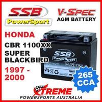 SSB 12V V-SPEC DRY CELL AGM 265 CCA BATTERY HONDA CBR1100XX CBR 1100XX 1997-2000