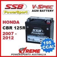 SSB 12V V-SPEC DRY CELL AGM 195 CCA BATTERY HONDA CBR125R CBR 125R 2007-2012