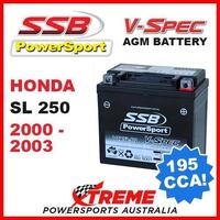 SSB 12V V-SPEC DRY CELL AGM 195 CCA BATTERY HONDA SL250 SL 250 2000-2003 TRAIL