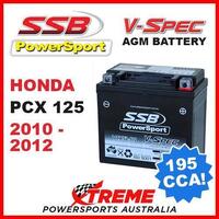 SSB 12V V-SPEC DRY CELL AGM 195 CCA BATTERY HONDA PCX125 PCX 125 2010-2012 MOTO