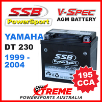 SSB 12V V-SPEC DRY CELL AGM 195 CCA BATTERY YAMAHA DT230 DT 230 1999-2004