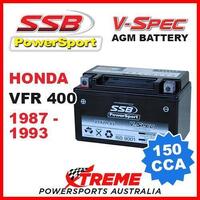 SSB 12V V-SPEC DRY CELL AGM 150 CCA BATTERY HONDA VFR400 VFR 400 1987-1993 MOTO