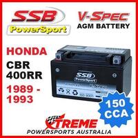 SSB 12V V-SPEC DRY CELL AGM 150 CCA BATTERY HONDA CBR400RR CBR 400RR 1989-1993