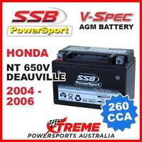 SSB 12V V-SPEC DRY CELL AGM 260 CCA BATTERY HONDA NT650V NT 650V DEAUVILLE 04-06