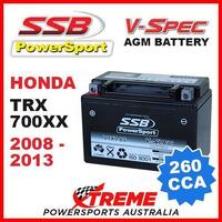 SSB 12V V-SPEC DRY CELL AGM 260 CCA BATTERY HONDA TRX700XX TRX 700XX 2008-2013