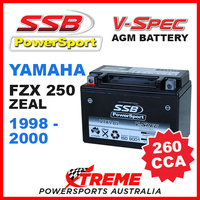 SSB 12V V-SPEC DRY CELL AGM 260 CCA BATTERY YAMAHA FZX250 FZX 250 ZEAL 1998-2000