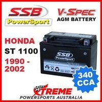 SSB 12V V-SPEC DRY CELL AGM 340 CCA BATTERY HONDA ST1100 ST 1100 1990-2002 MOTO