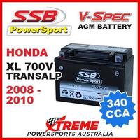 SSB 12V V-SPEC DRY CELL AGM 340 CCA BATTERY HONDA XL700V XL 700V 2008-2010 MOTO