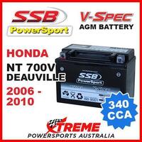 SSB 12V V-SPEC DRY CELL AGM 340 CCA BATTERY HONDA NT700V NT 700V 2006-2010 MOTO