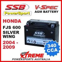 SSB 12V V-SPEC DRY CELL AGM 340 CCA BATTERY HONDA FJS600 FJS 600 2004-2009 MOTO