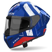 AIROH 'MATRYX' SCOPE BLUE/RED GLOSS Helmet Sizes S-2XL