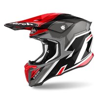 AIROH TWIST 2.0 'SHAKEN' RED GLOSS Helmet Sizes S-2XL