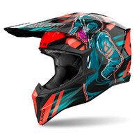 AIROH WRAAAP 'CYBER' ORANGE GLOSS Helmet Sizes S-2XL