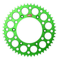 Renthal 48T Green Rear Alloy Ultralight Sprocket for Kawasaki KL250 Stockman 2000-2023