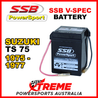 SSB For Suzuki TS75 TS 75 1975-1977 6V V-SPEC Dry Cell High Performance AGM Battery